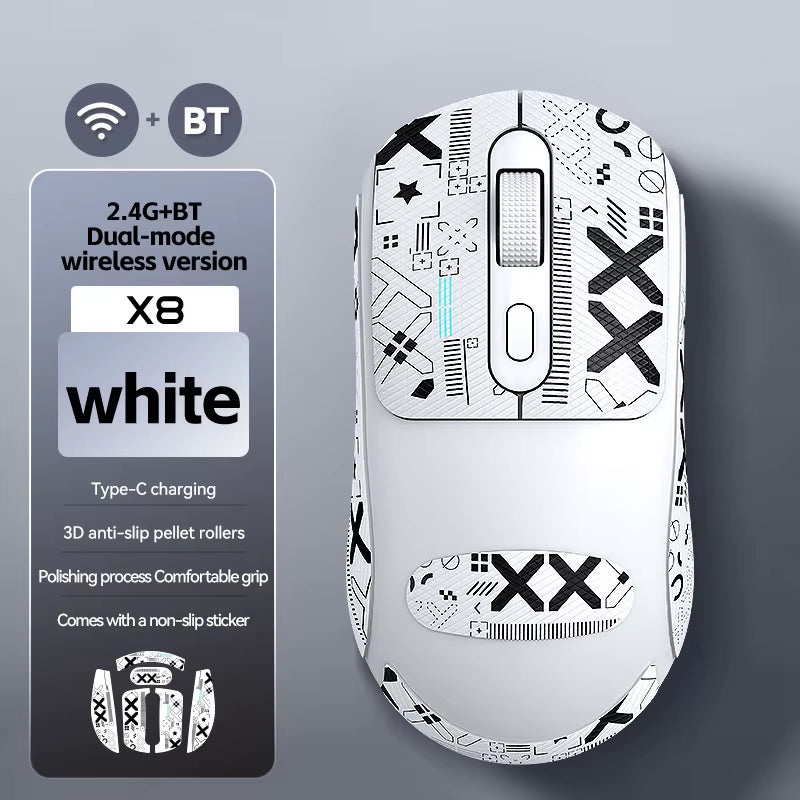 X8 Wireless Gaming Mouse 500Mah TYPE-C Rechargeable Office Mouse Suitable for Laptop Desktop Computers