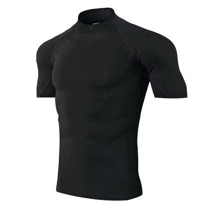Compression T-Shirt Men Bodybuilding Sportswear Short Sleeve Quick Dry Workout Shirts Sport Tops Tee Gym Running T-Shirt Men