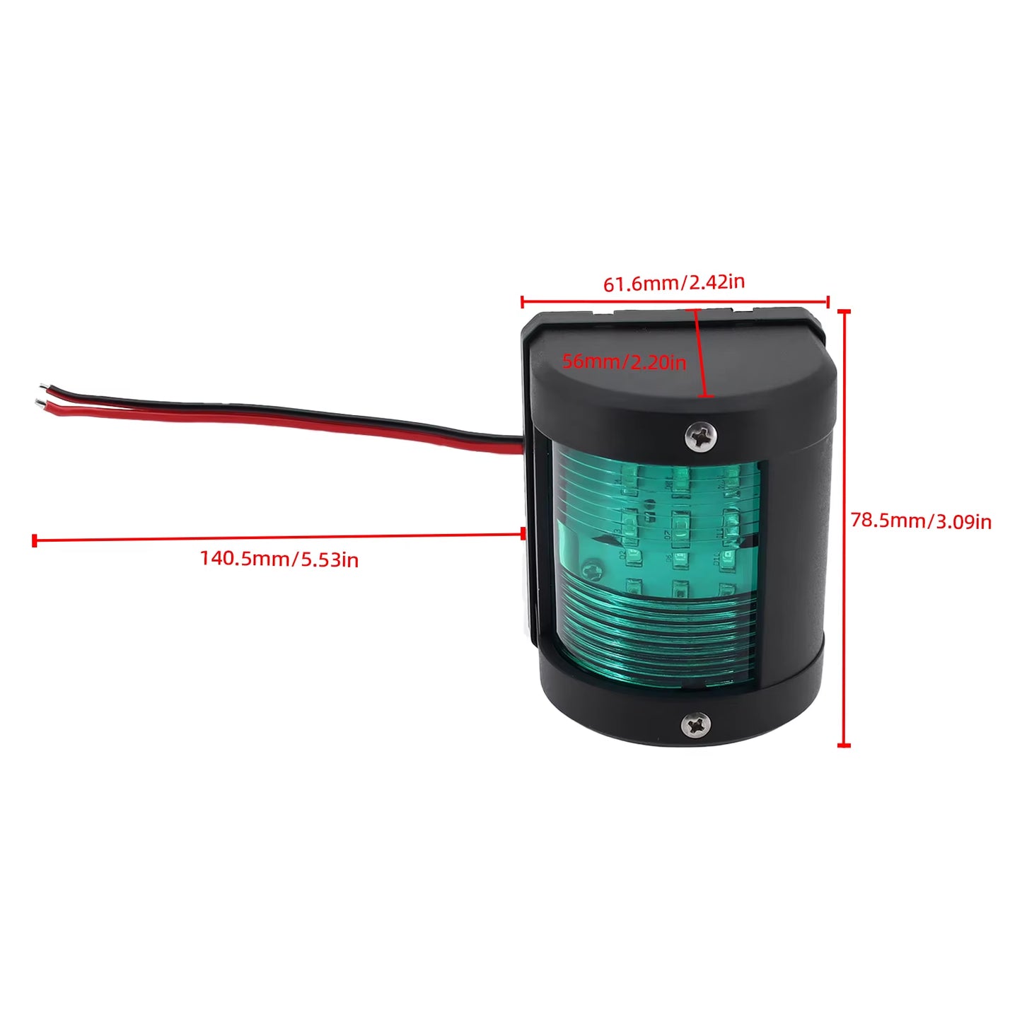 IP66 Waterproof LED Navigation Signal Light Marine Boat Yacht Accessories Marine Navigation Signal Lights 12V/24V