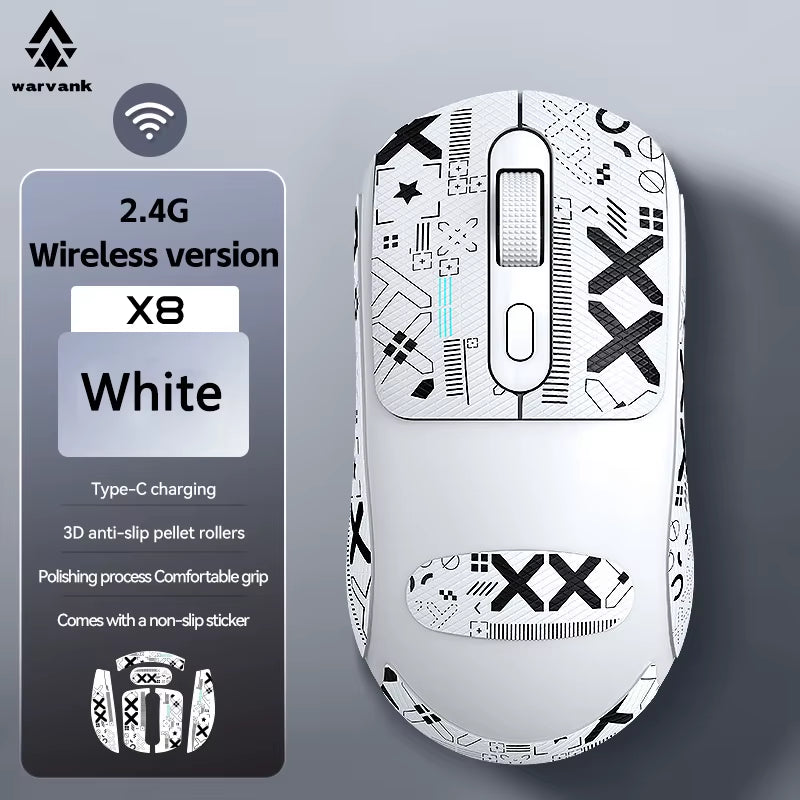X8 Wireless Gaming Mouse 500Mah TYPE-C Rechargeable Office Mouse Suitable for Laptop Desktop Computers