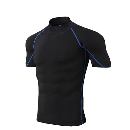 Compression T-Shirt Men Bodybuilding Sportswear Short Sleeve Quick Dry Workout Shirts Sport Tops Tee Gym Running T-Shirt Men