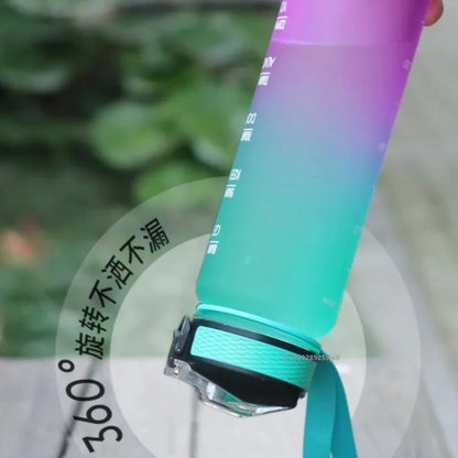 1L Water Bottle Portable Sport Water Bottle Pretty Drink Bottle Leakproof Gym Water Bottle for Outdoor Travel Fitness Cycling