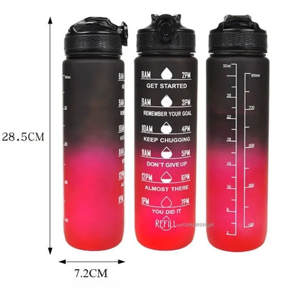 1L Water Bottle Portable Sport Water Bottle Pretty Drink Bottle Leakproof Gym Water Bottle for Outdoor Travel Fitness Cycling