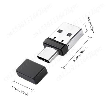 USB and Type C Mouse Jiggler 2 in 1 Undetectable Mouse Shaker Driver-Free Mouse Mover Prevent for Laptop Keep Computer Awake