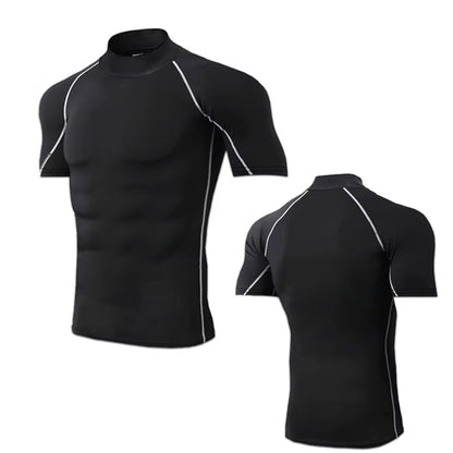 Compression T-Shirt Men Bodybuilding Sportswear Short Sleeve Quick Dry Workout Shirts Sport Tops Tee Gym Running T-Shirt Men