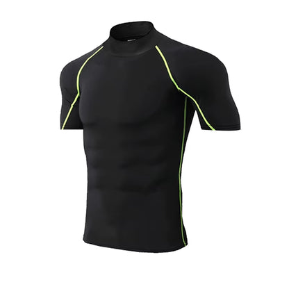 Compression T-Shirt Men Bodybuilding Sportswear Short Sleeve Quick Dry Workout Shirts Sport Tops Tee Gym Running T-Shirt Men