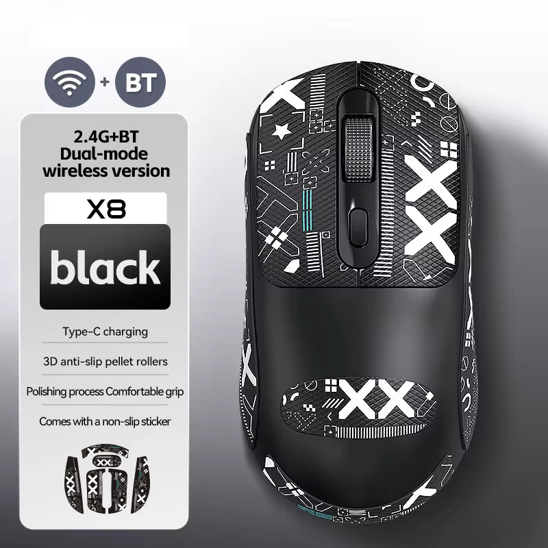 X8 Wireless Gaming Mouse 500Mah TYPE-C Rechargeable Office Mouse Suitable for Laptop Desktop Computers