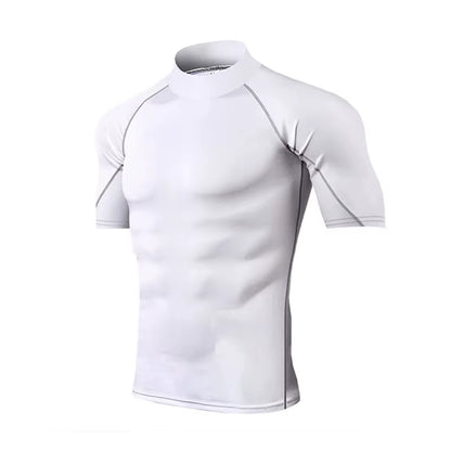 Compression T-Shirt Men Bodybuilding Sportswear Short Sleeve Quick Dry Workout Shirts Sport Tops Tee Gym Running T-Shirt Men