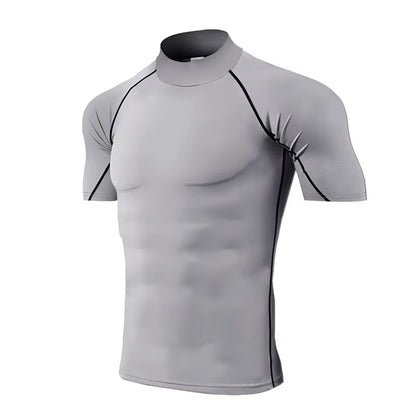 Compression T-Shirt Men Bodybuilding Sportswear Short Sleeve Quick Dry Workout Shirts Sport Tops Tee Gym Running T-Shirt Men