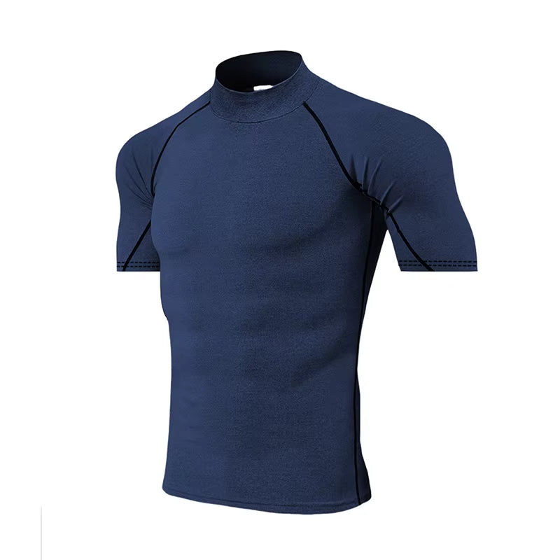 Compression T-Shirt Men Bodybuilding Sportswear Short Sleeve Quick Dry Workout Shirts Sport Tops Tee Gym Running T-Shirt Men